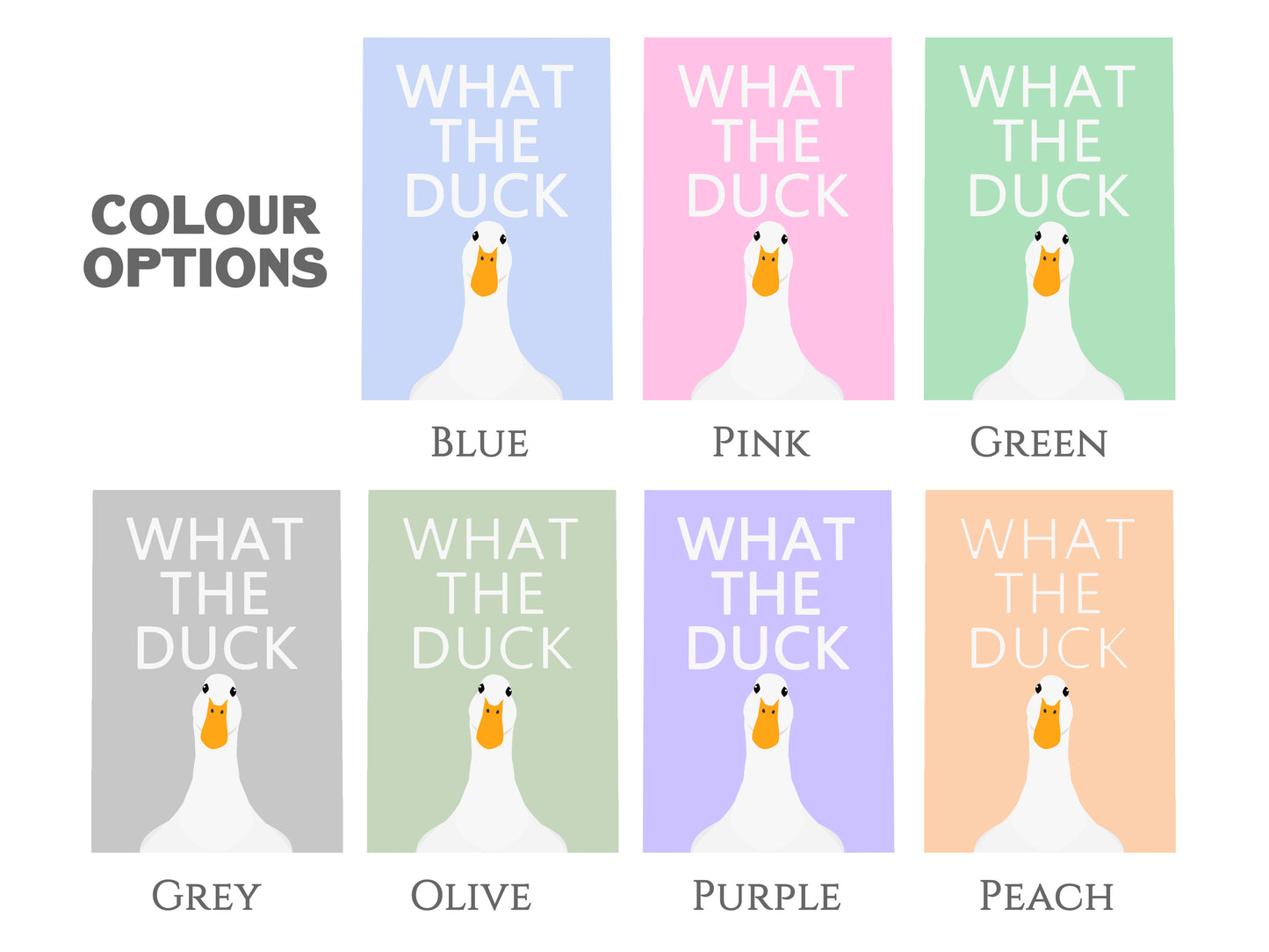 What the Duck Print