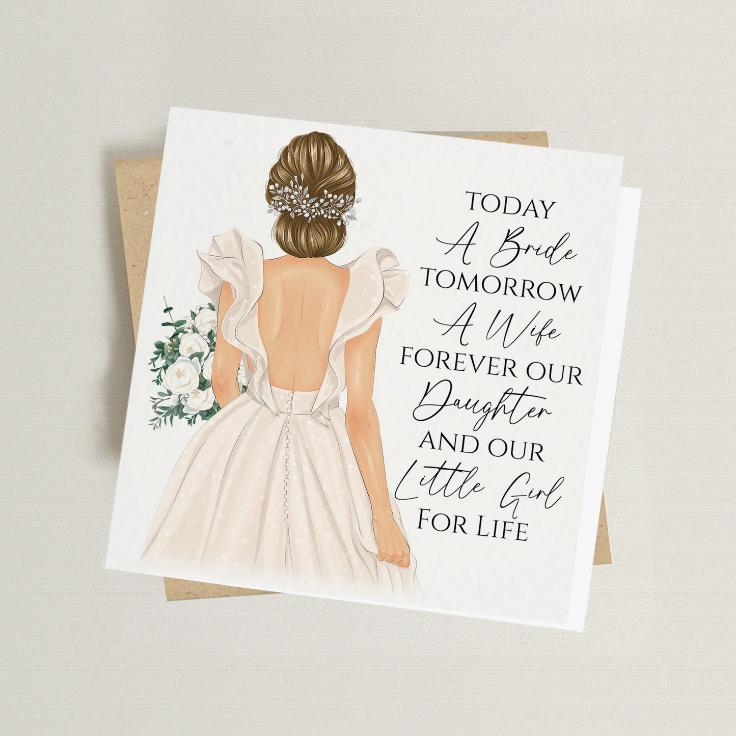 Today a Bride Card for Daughter