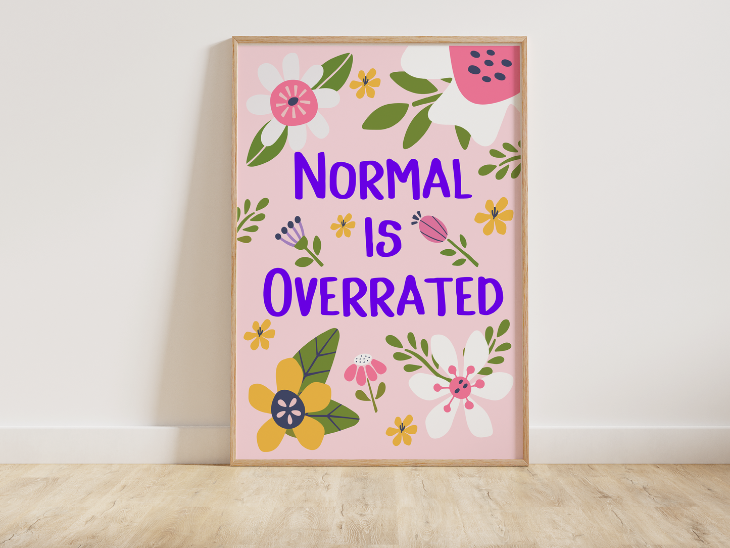 Normal is Overrated Quote Print