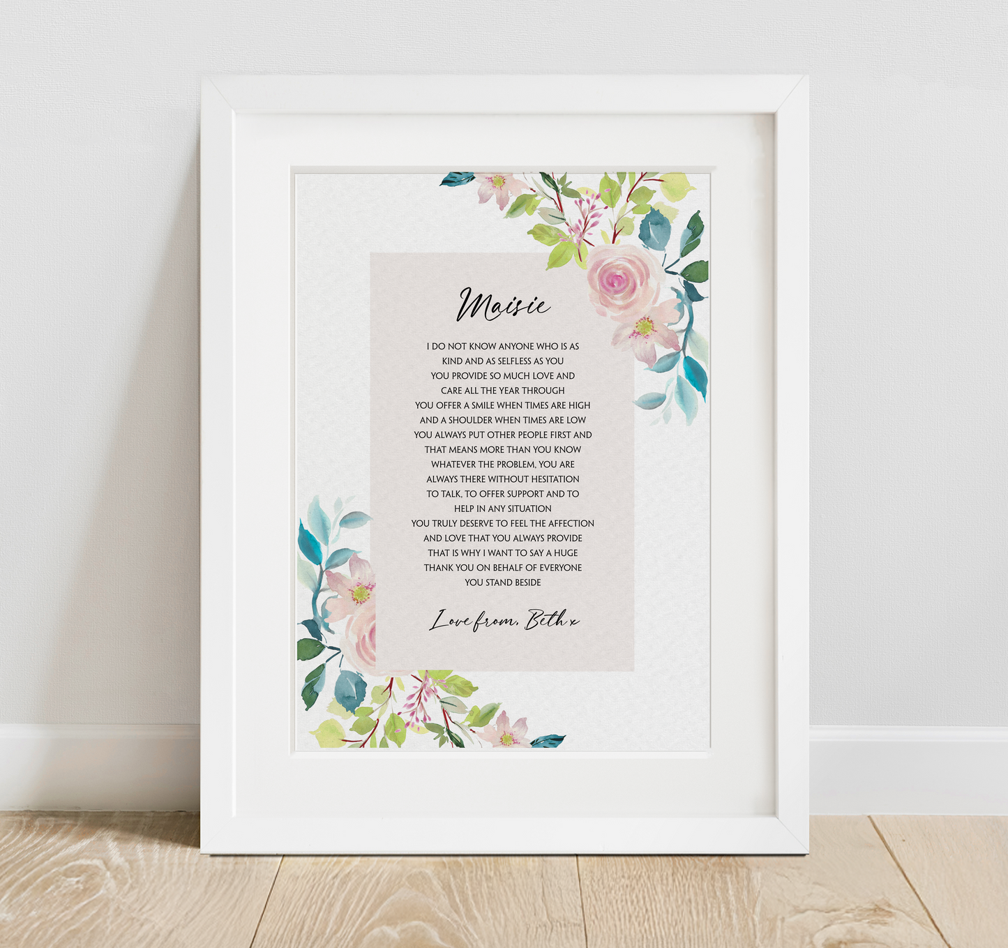 Thank You Appreciation Print