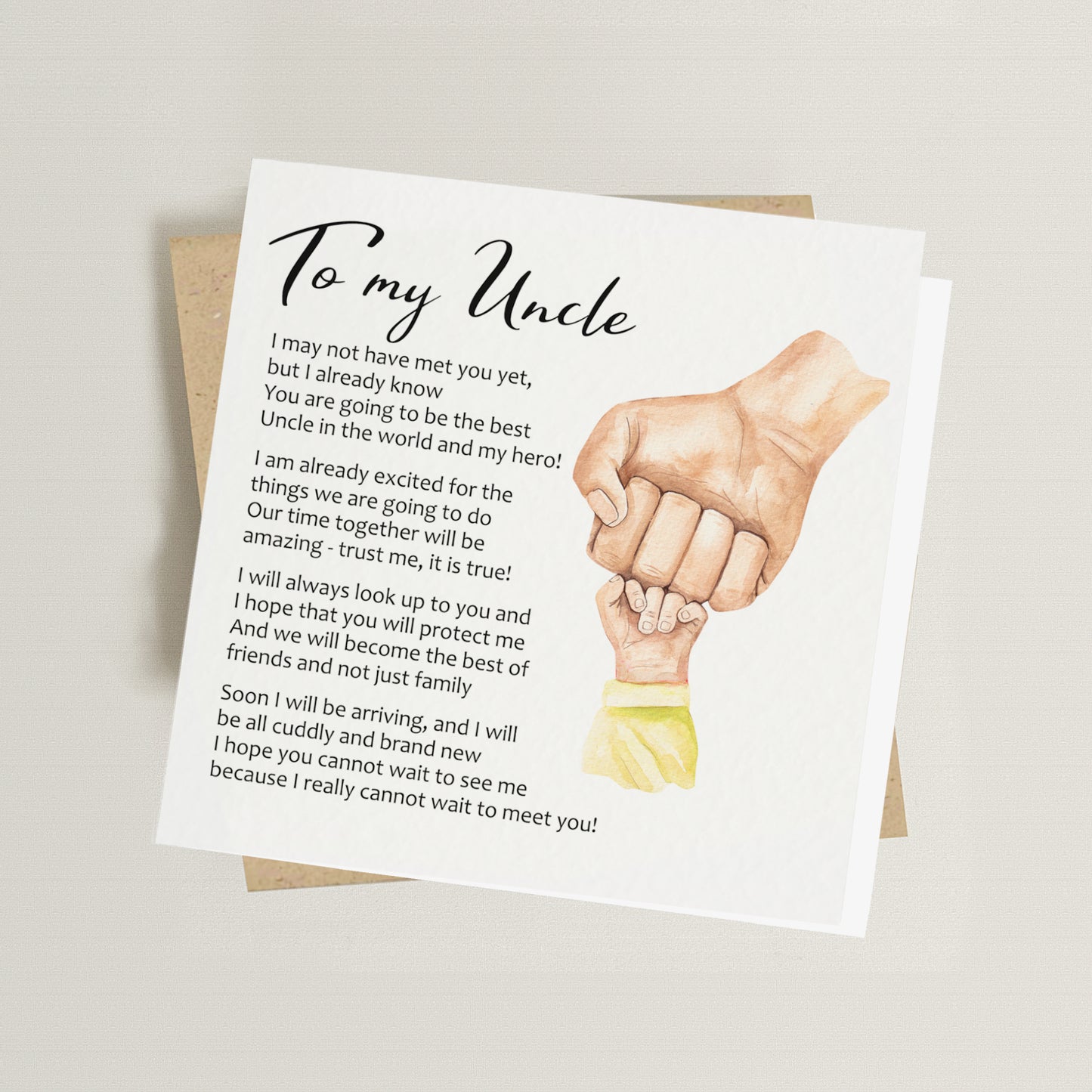 Uncle-to-Be Greeting Card