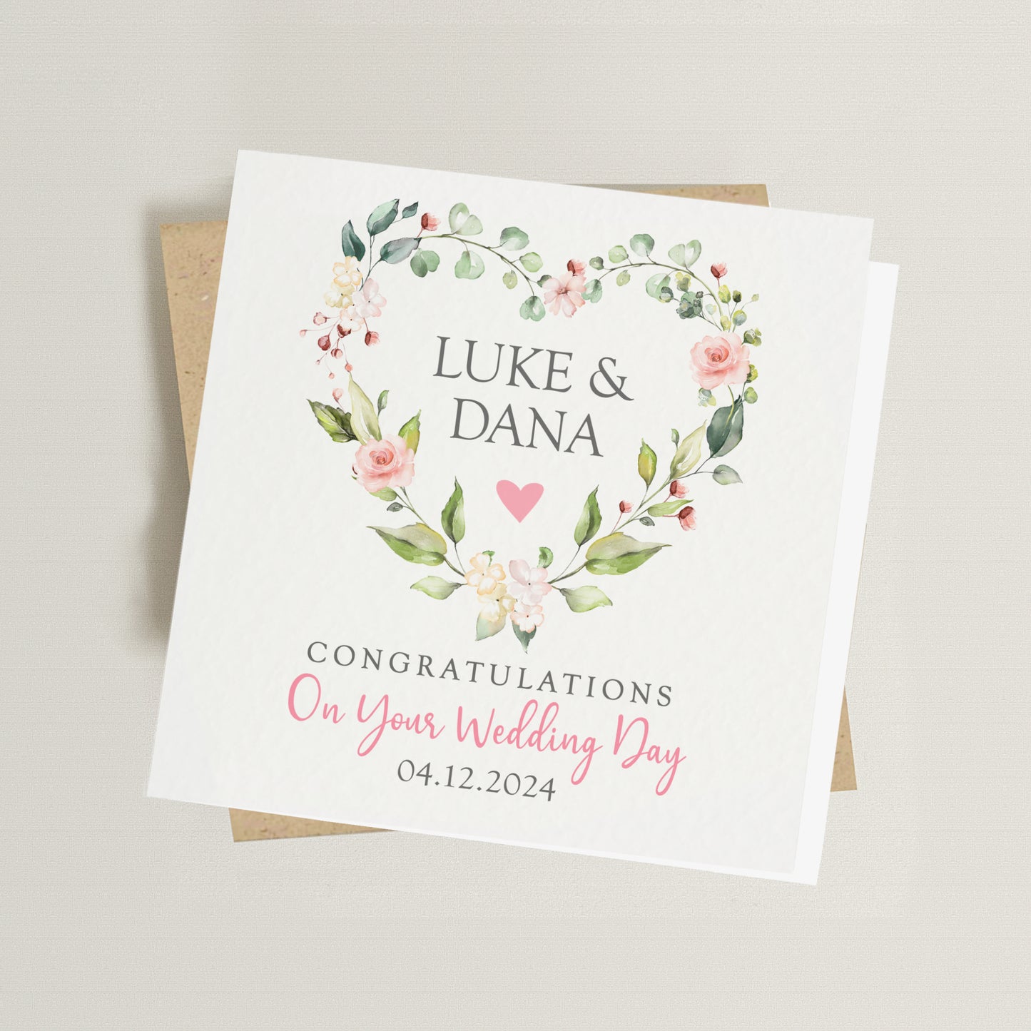 Congratulations on Your Wedding Card