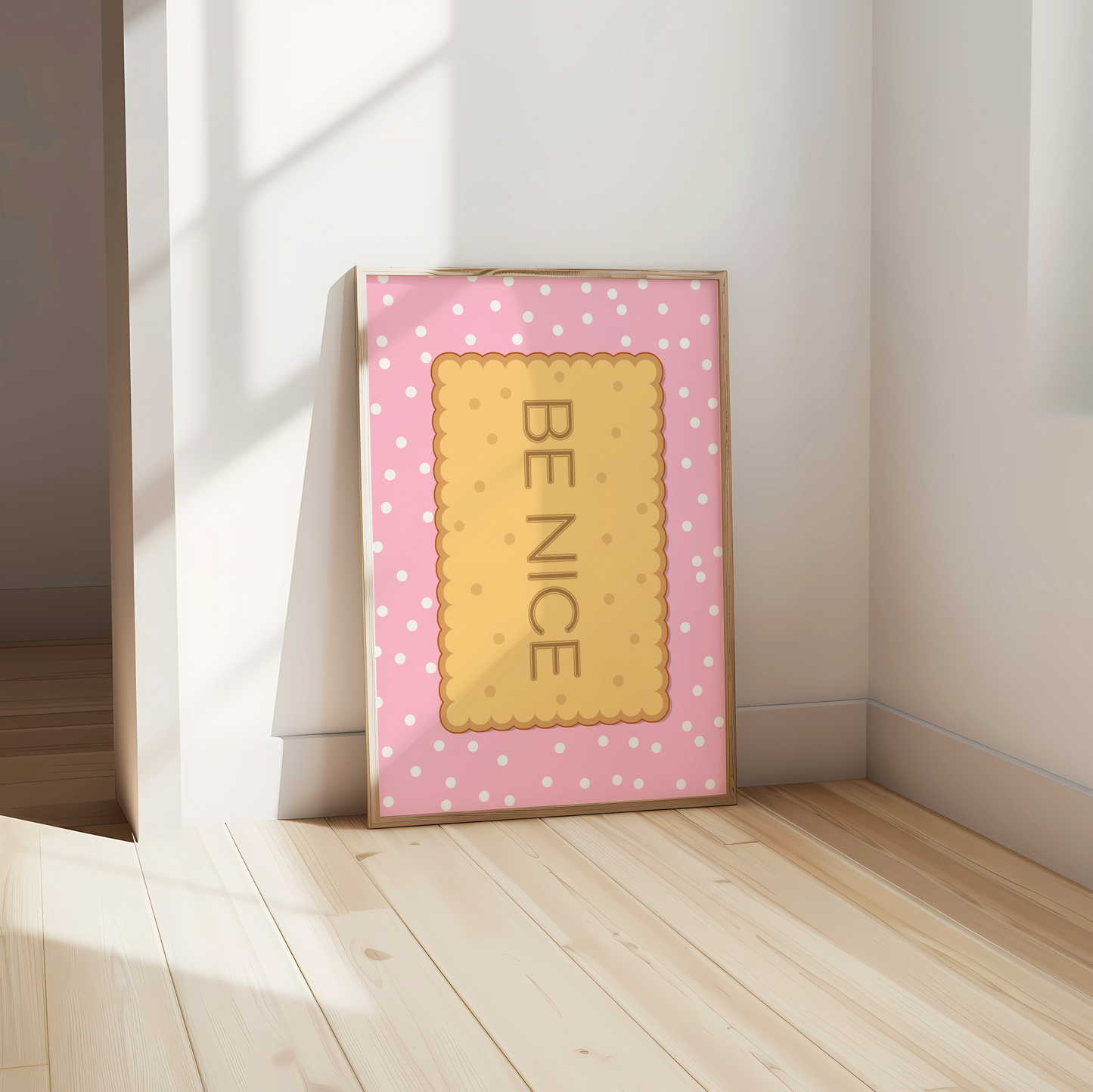 Be Nice Biscuit Print