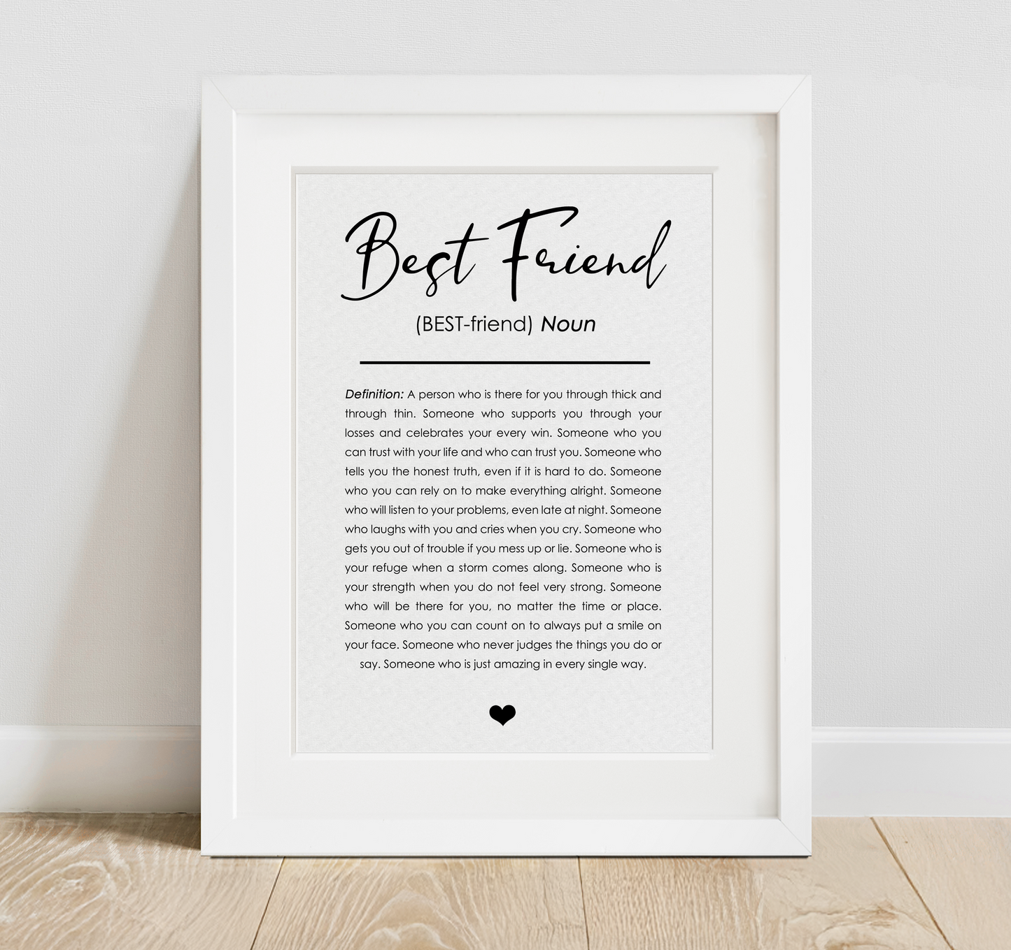 Best Friend Definition Print