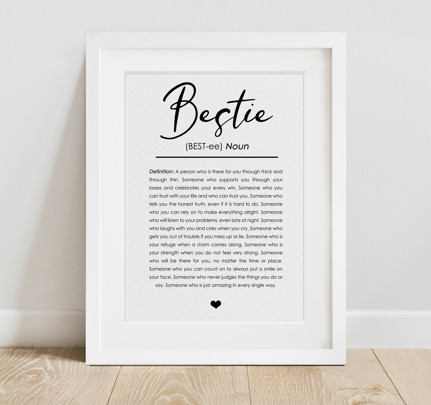 Bestie Definition Print