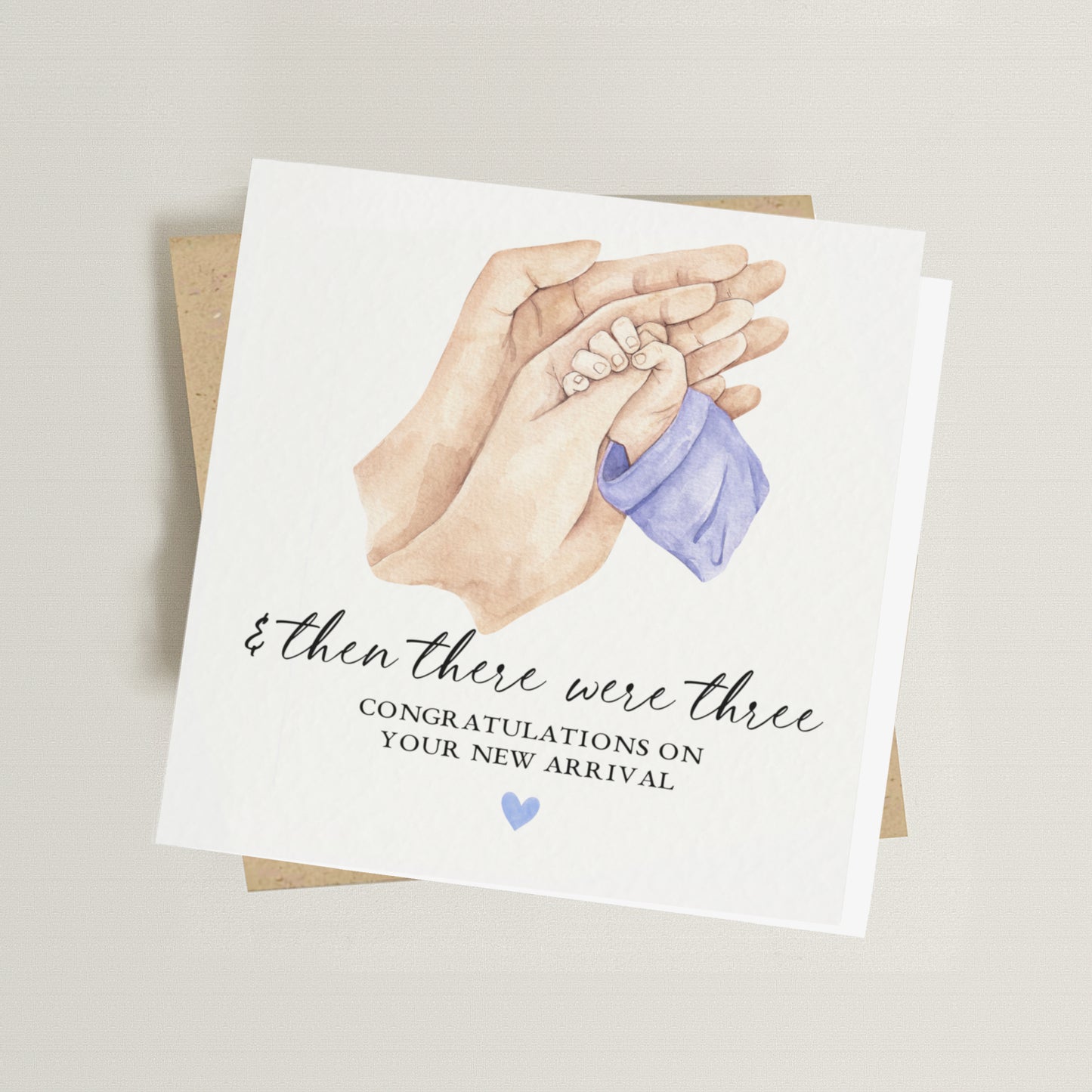 And There Were Three New Baby Card