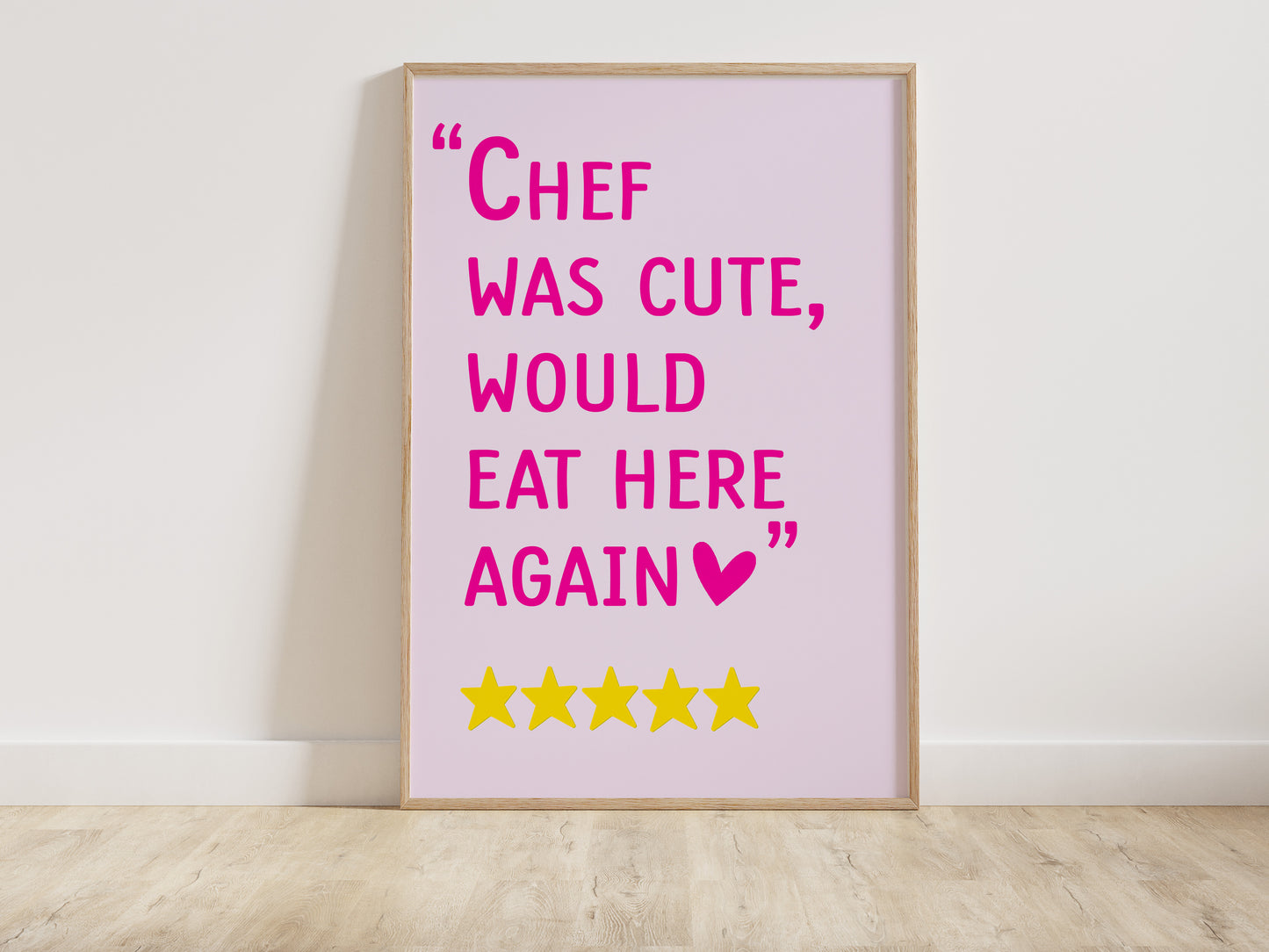 Chef was Cute Print
