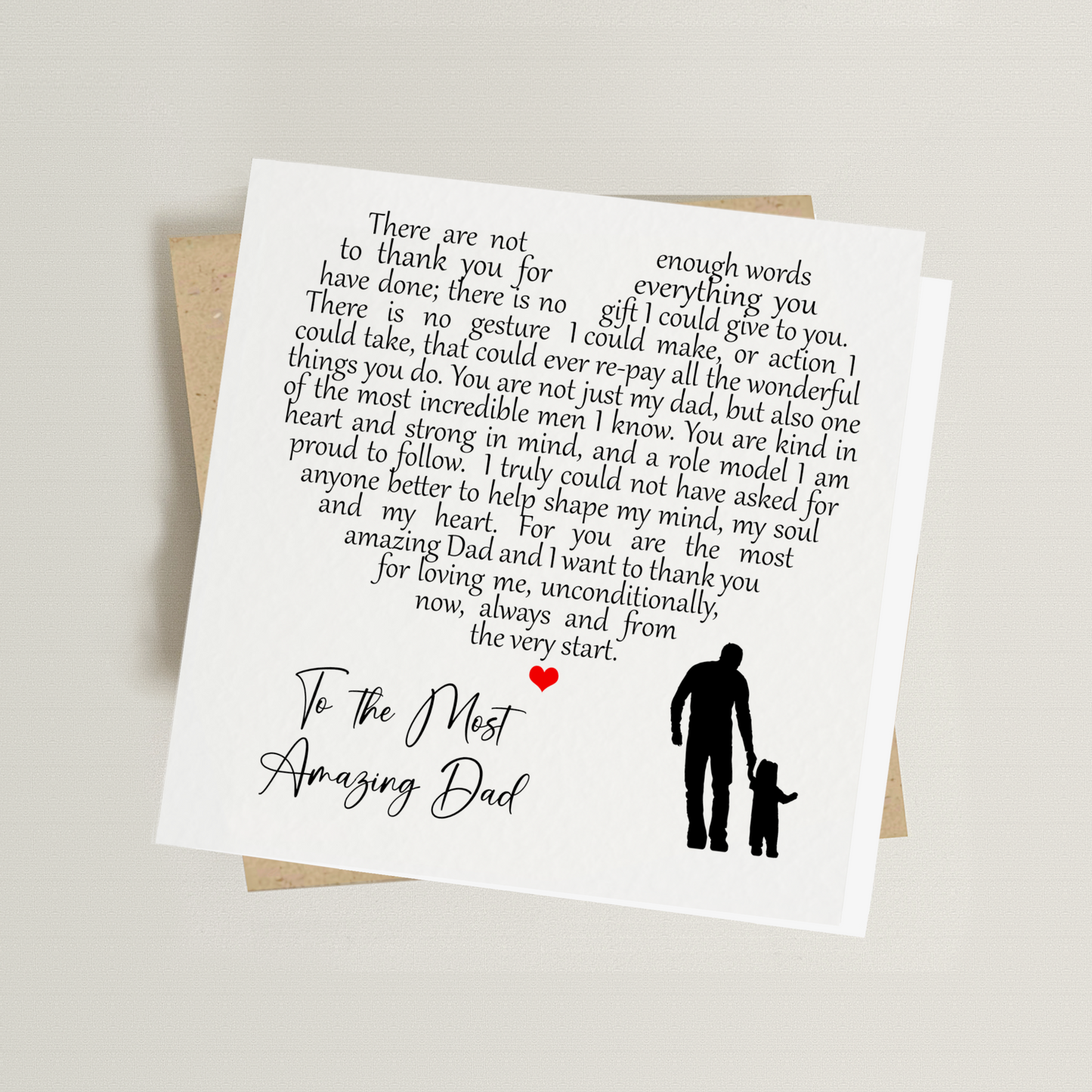 Most Amazing Dad Card