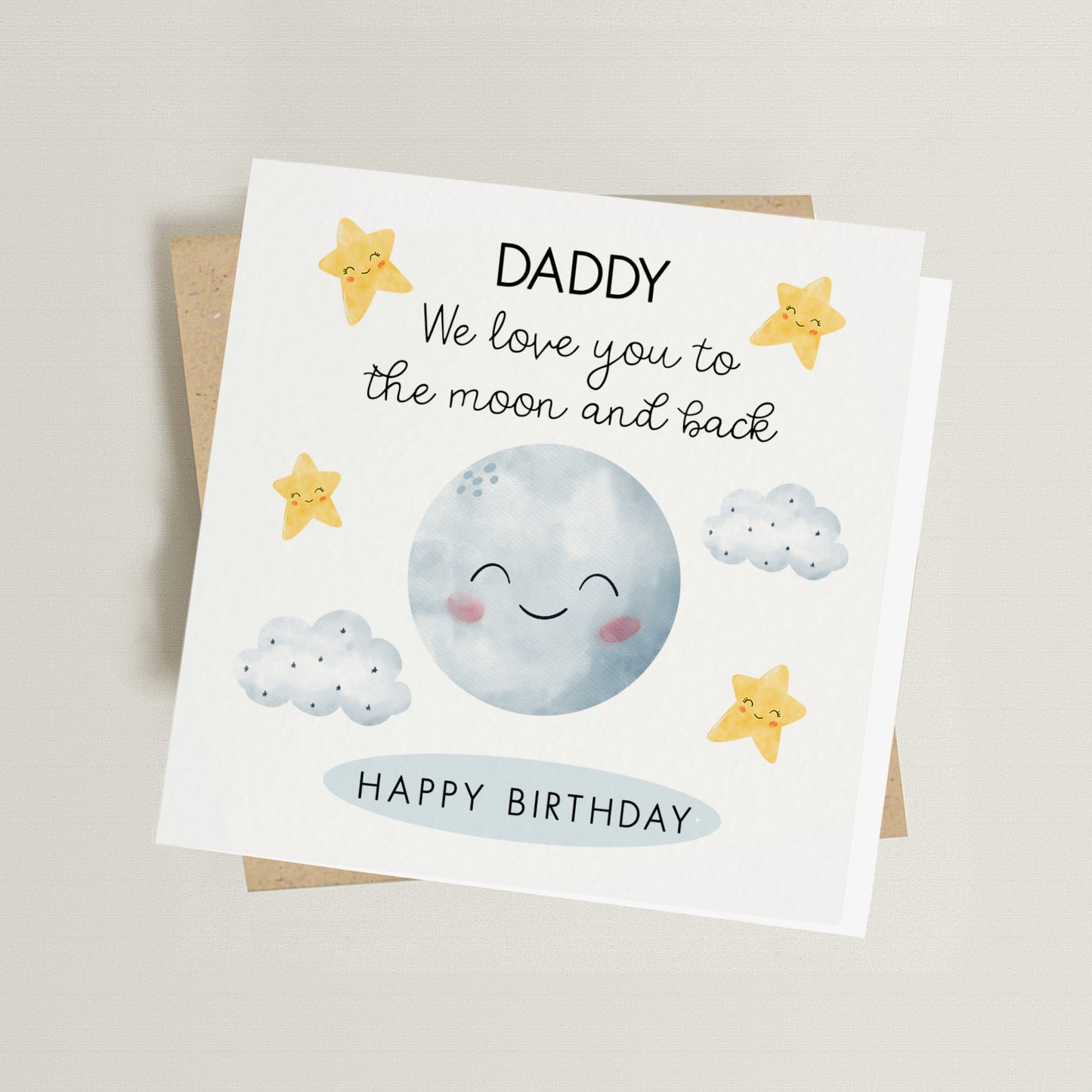 Love you to the Moon Daddy Card