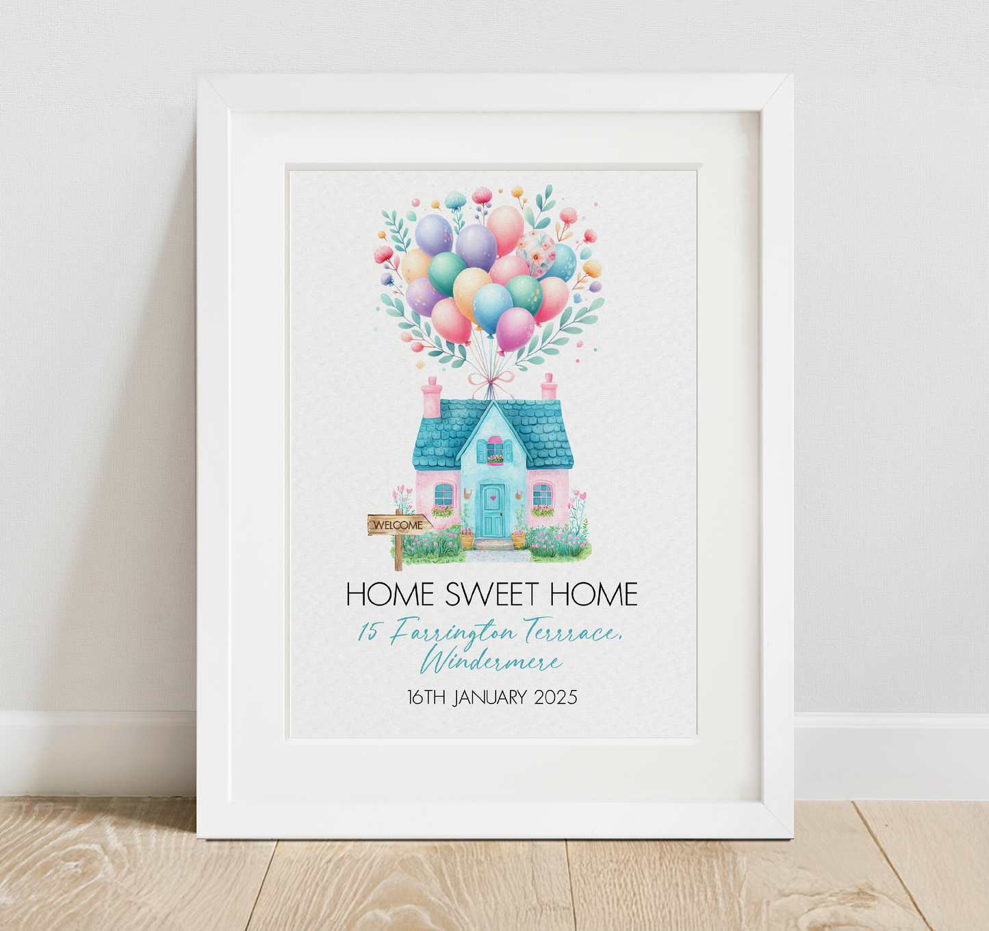 Personalised Home Sweet Home Print
