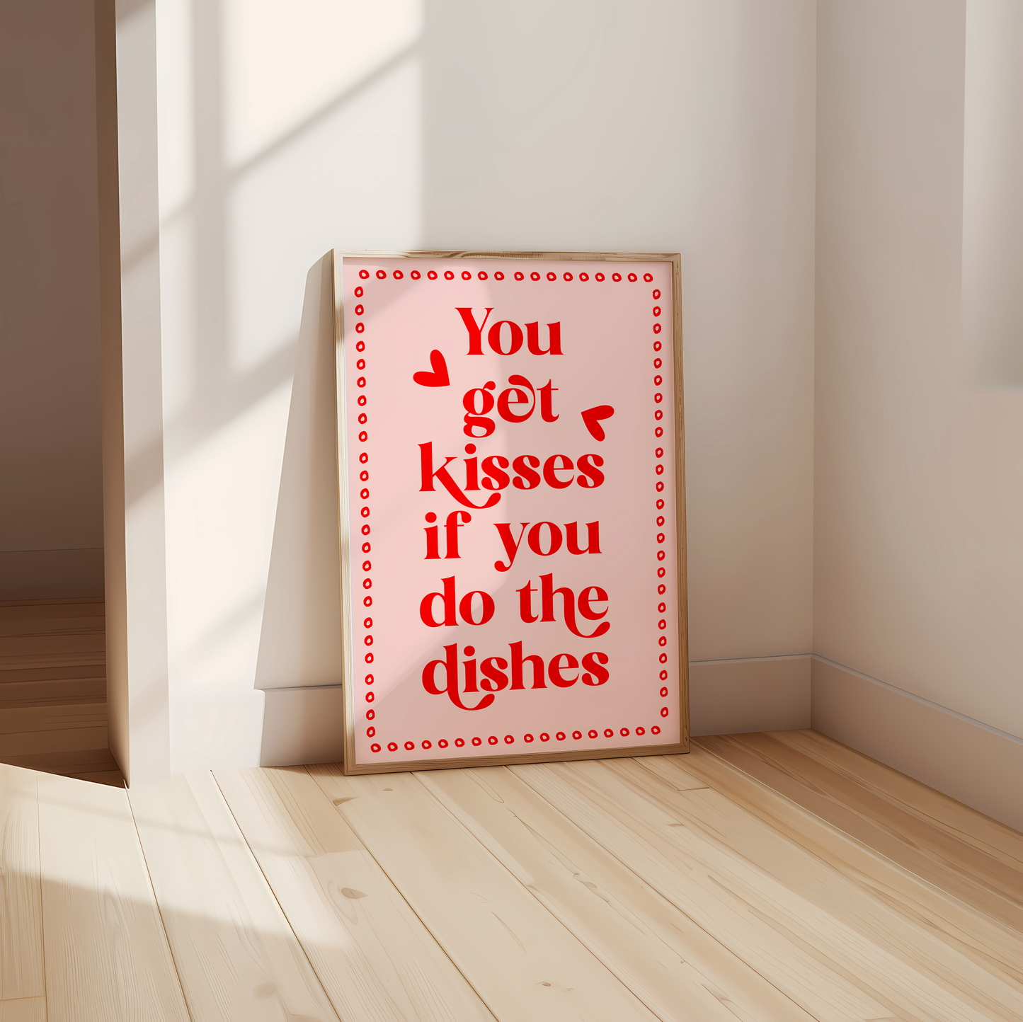 Kisses if you do the Dishes Print