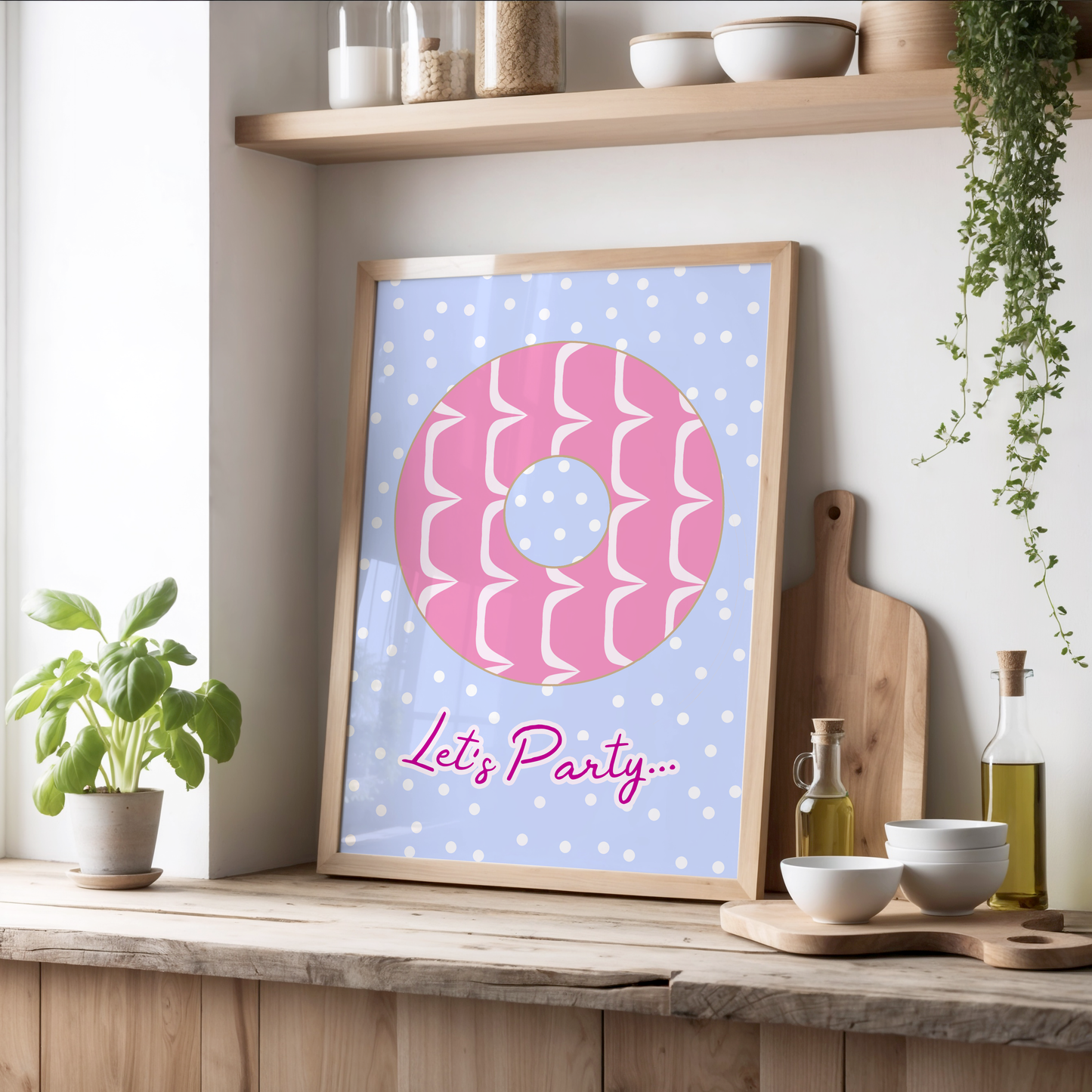 Let's Party Biscuit Print