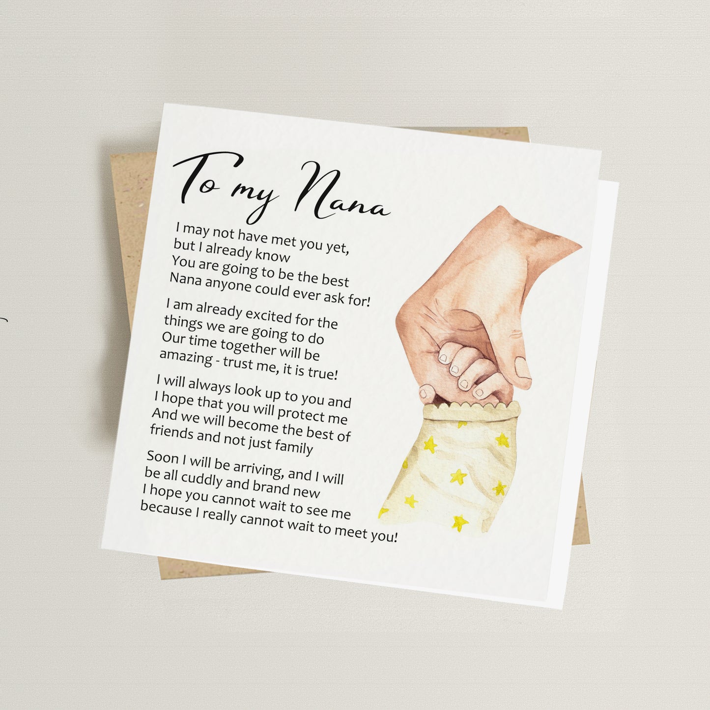 Nana to Be Greeting Card
