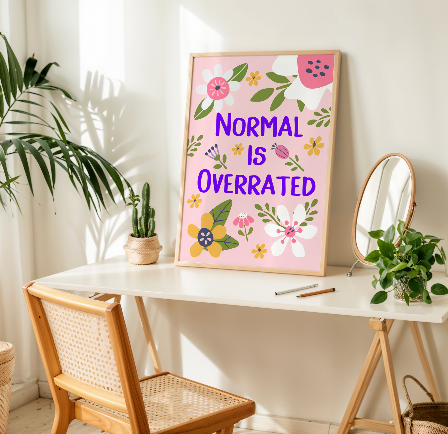 Normal is Overrated Quote Print