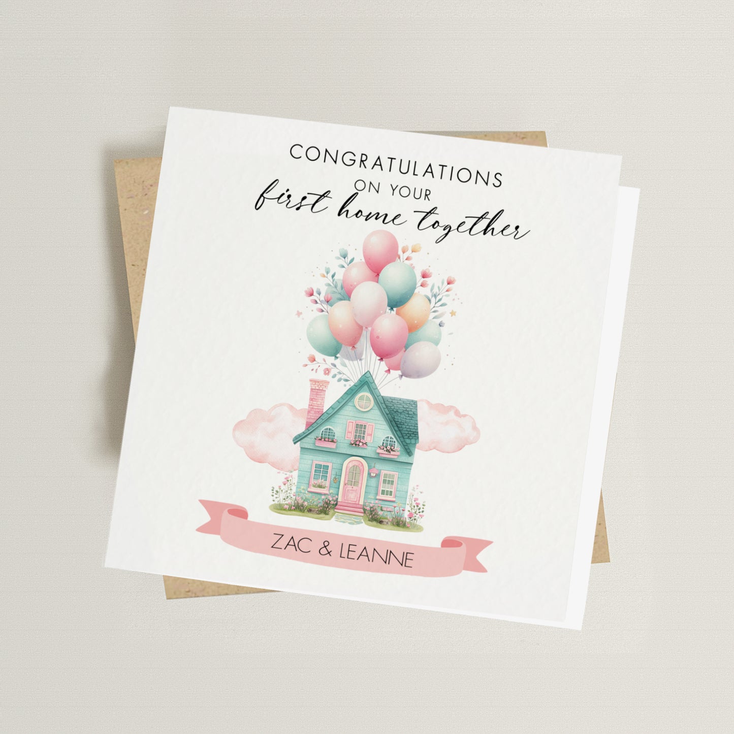 Personalised First Home Together Card