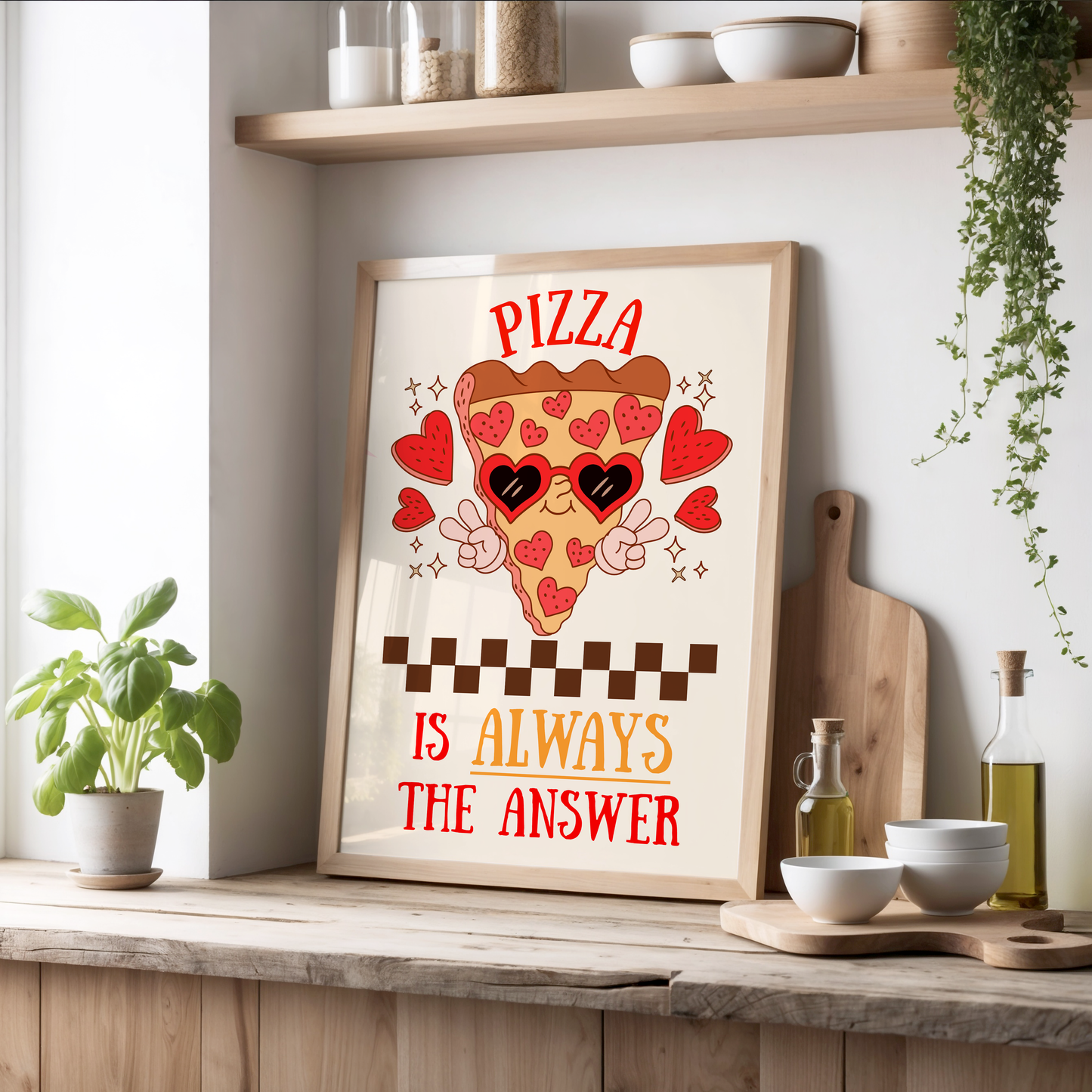 Pizza is Always the Answer Print