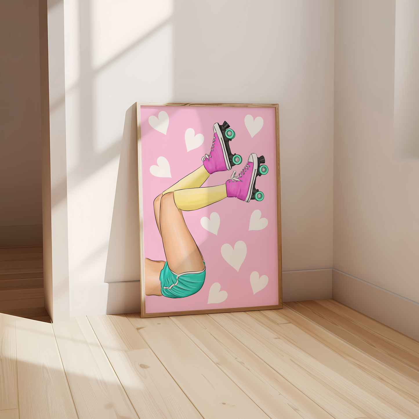 Retro Roller Skate Print
