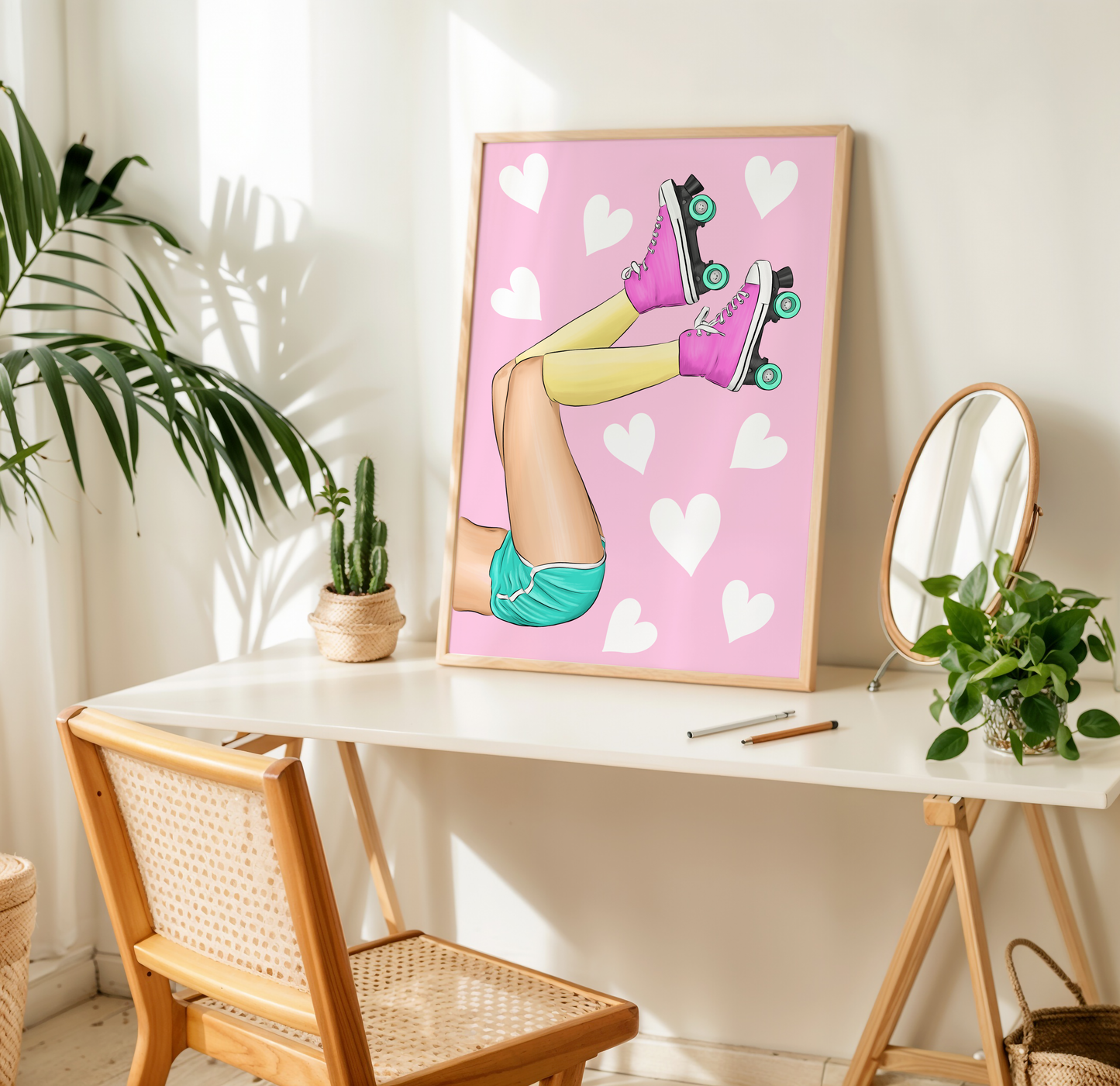 Retro Roller Skate Print
