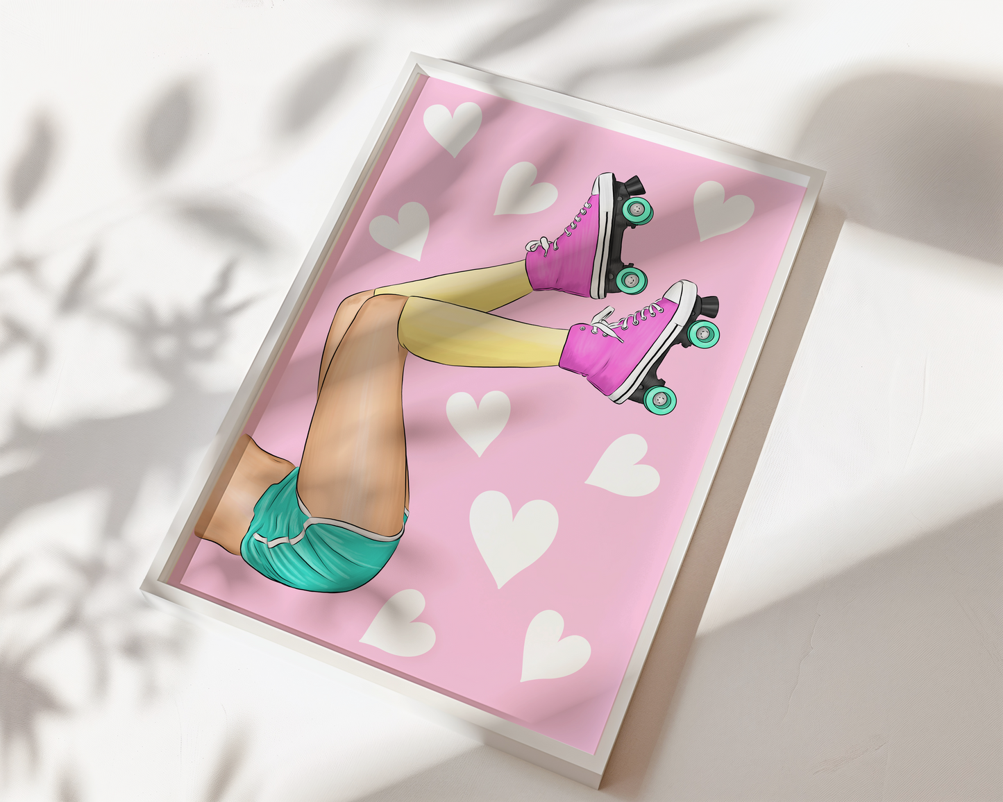 Retro Roller Skate Print