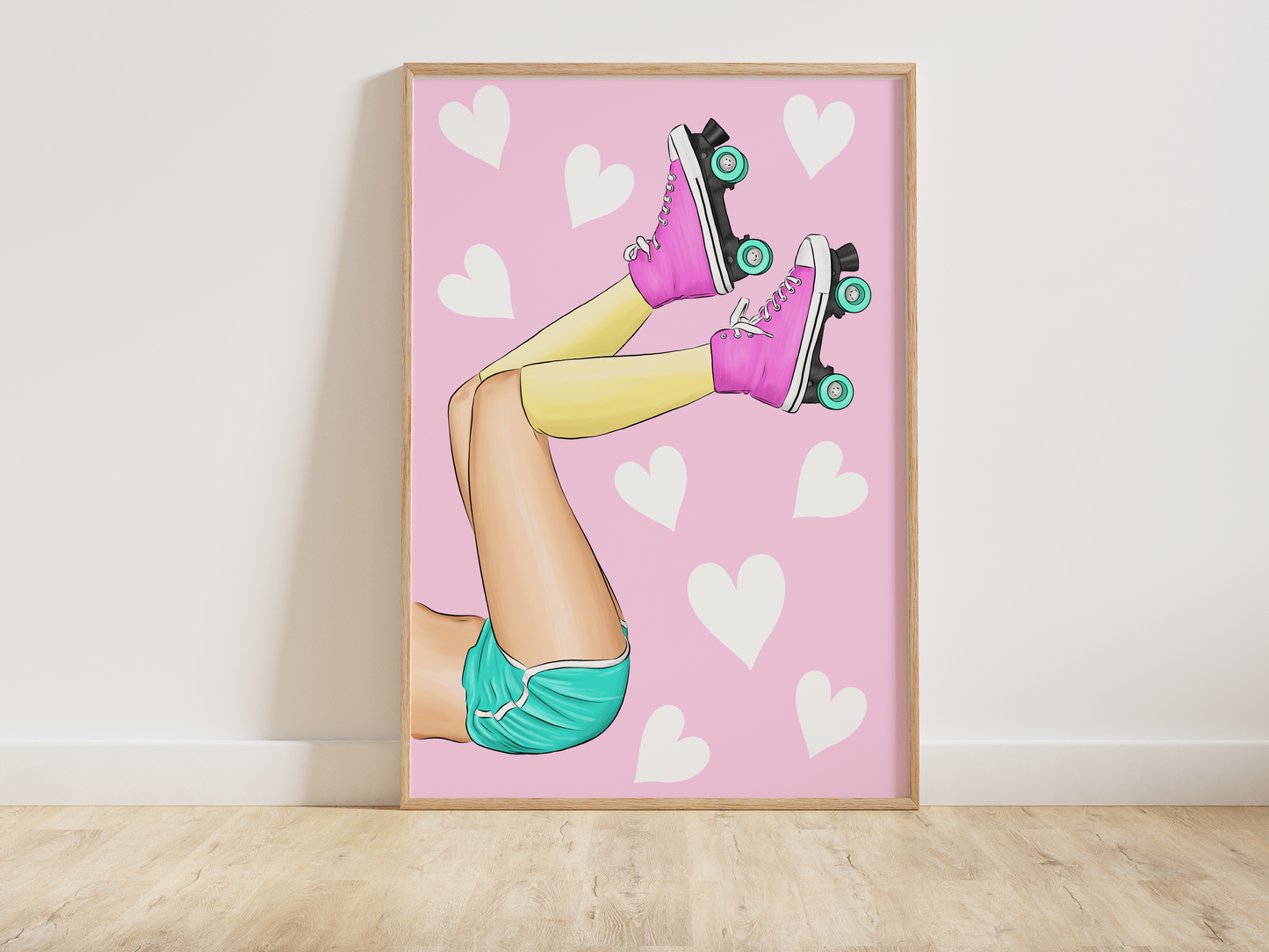 Retro Roller Skate Print