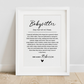 Babysitter Definition Print