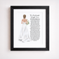 Daughter on your Wedding Day Poem Print