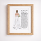 Daughter on your Wedding Day Poem Print