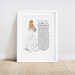 Daughter on your Wedding Day Poem Print
