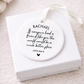 Personalised Friend Quote Ornament