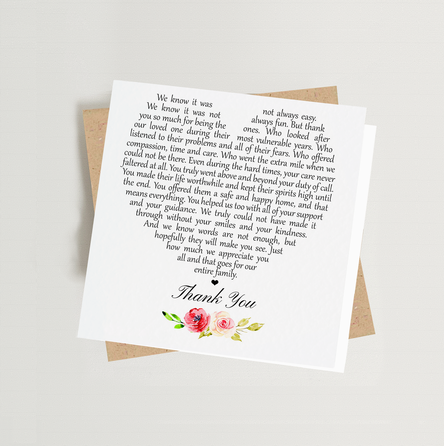 Care Home Appreciation Card