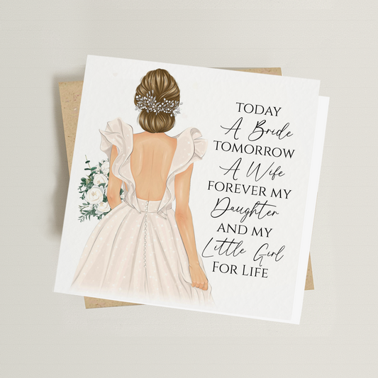 Today a Bride Card for Daughter