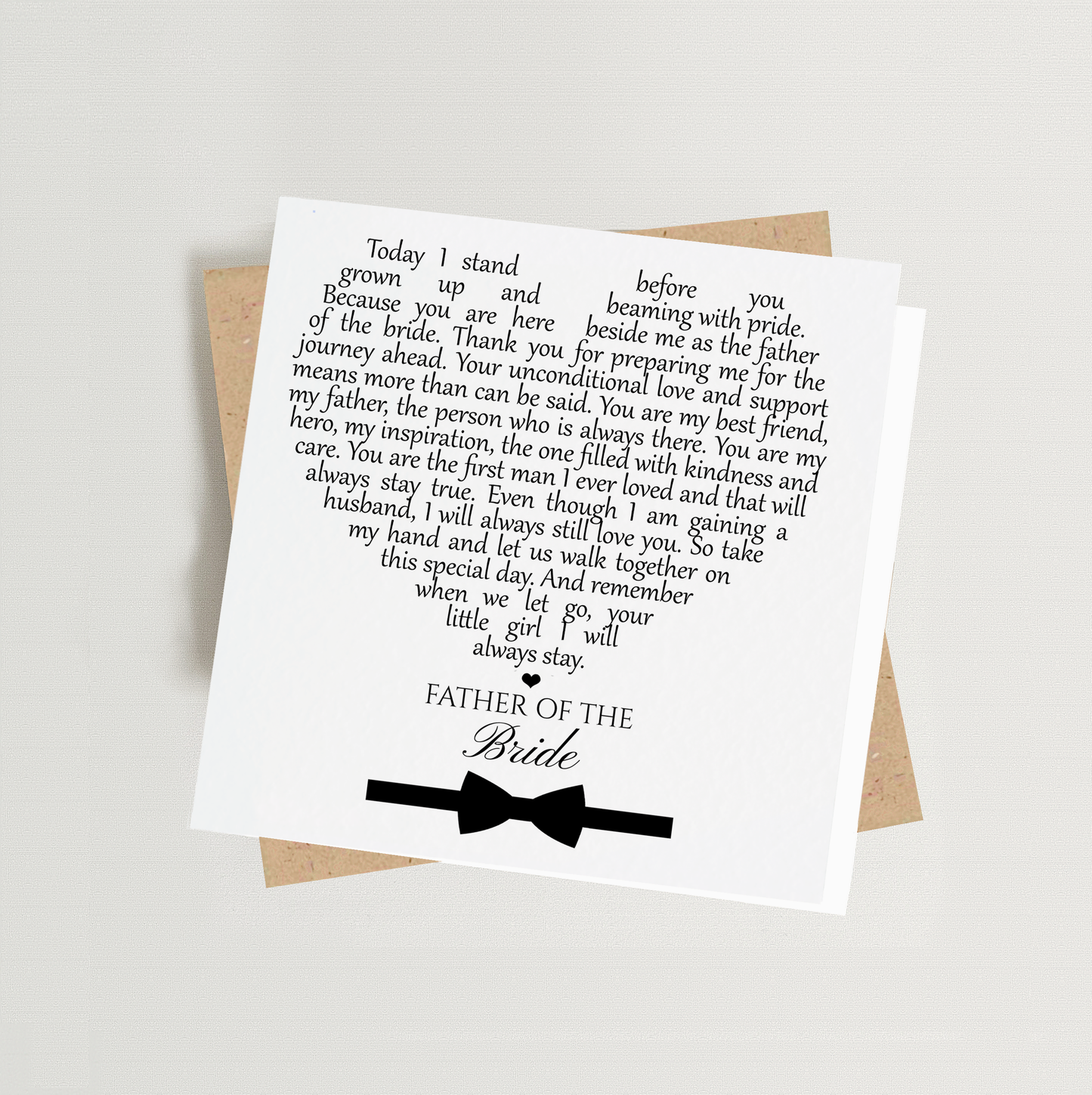 Father of the Bride Card