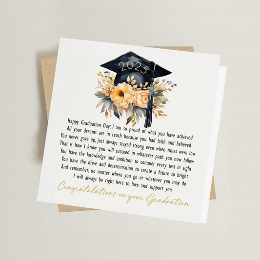 Graduation Poem Card