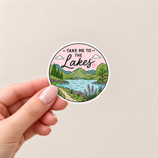 Take me to the Lakes Sticker