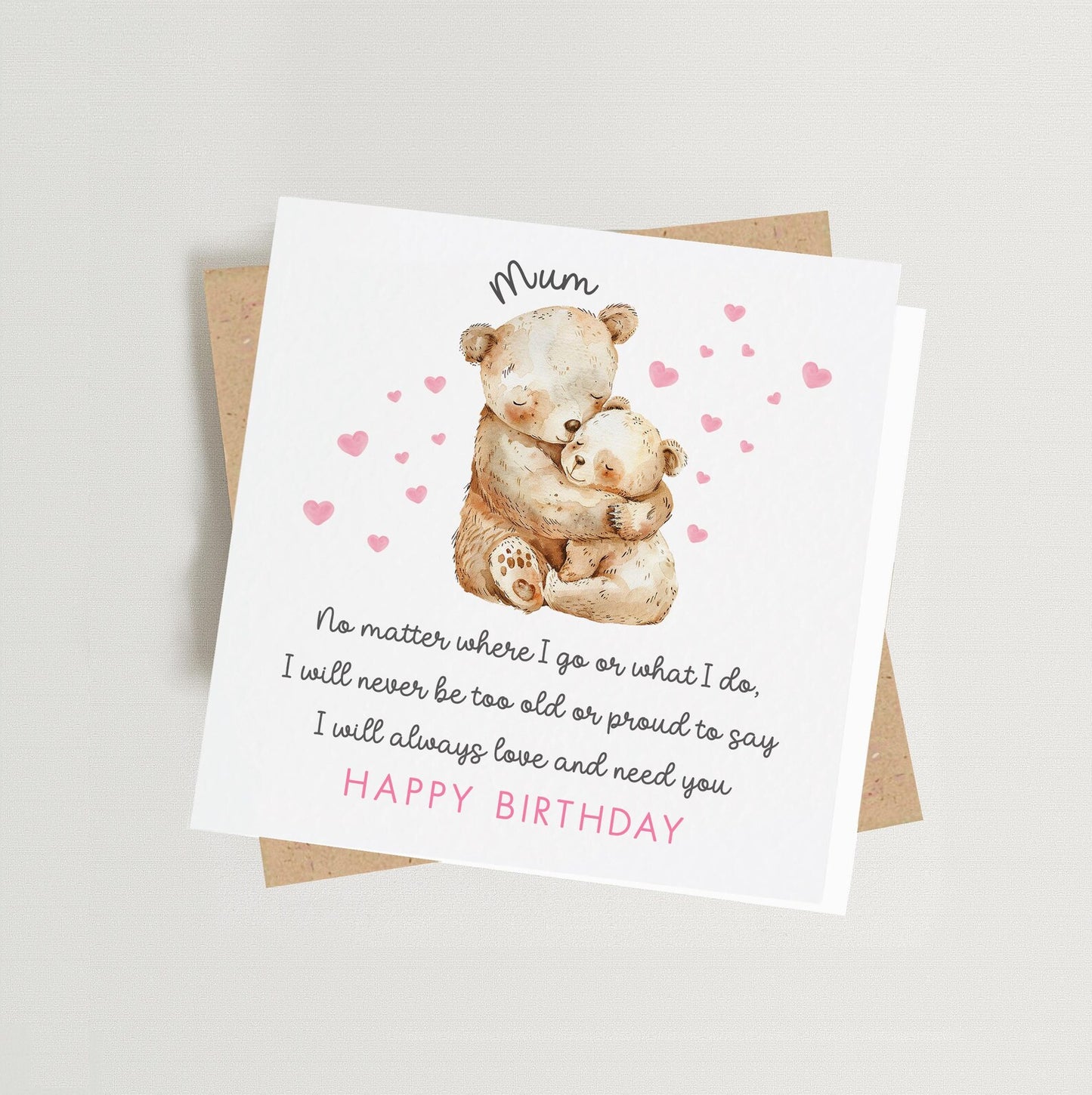 Mum Birthday Verse Card