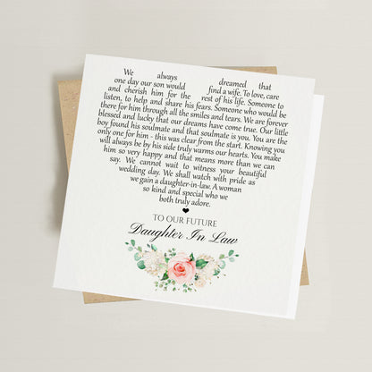 Daughter In Law Wedding Poem Card