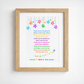 Bright Thank You Teacher Poem Print