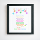 Bright Thank You Teacher Poem Print