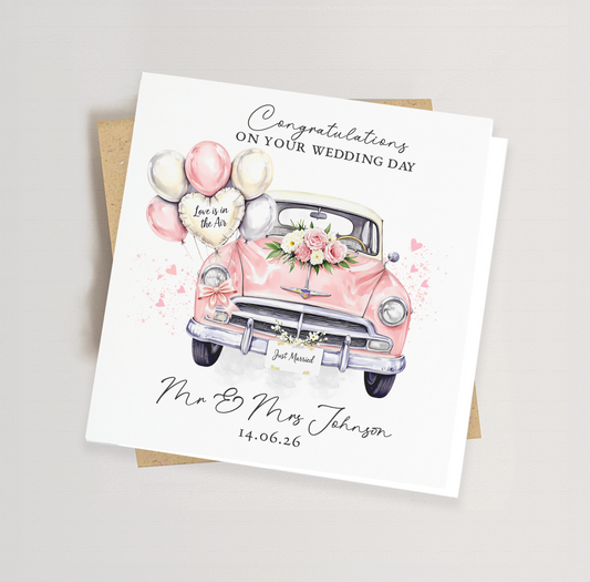 Congratulations on Your Wedding Card