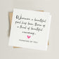 Wherever a Beautiful Soul Has Been Sympathy Card