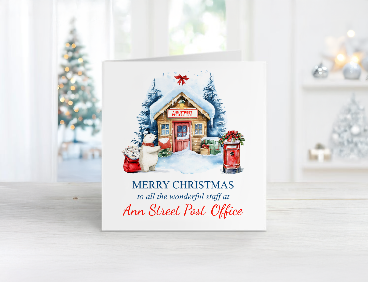 Personalised Post Office Christmas Card