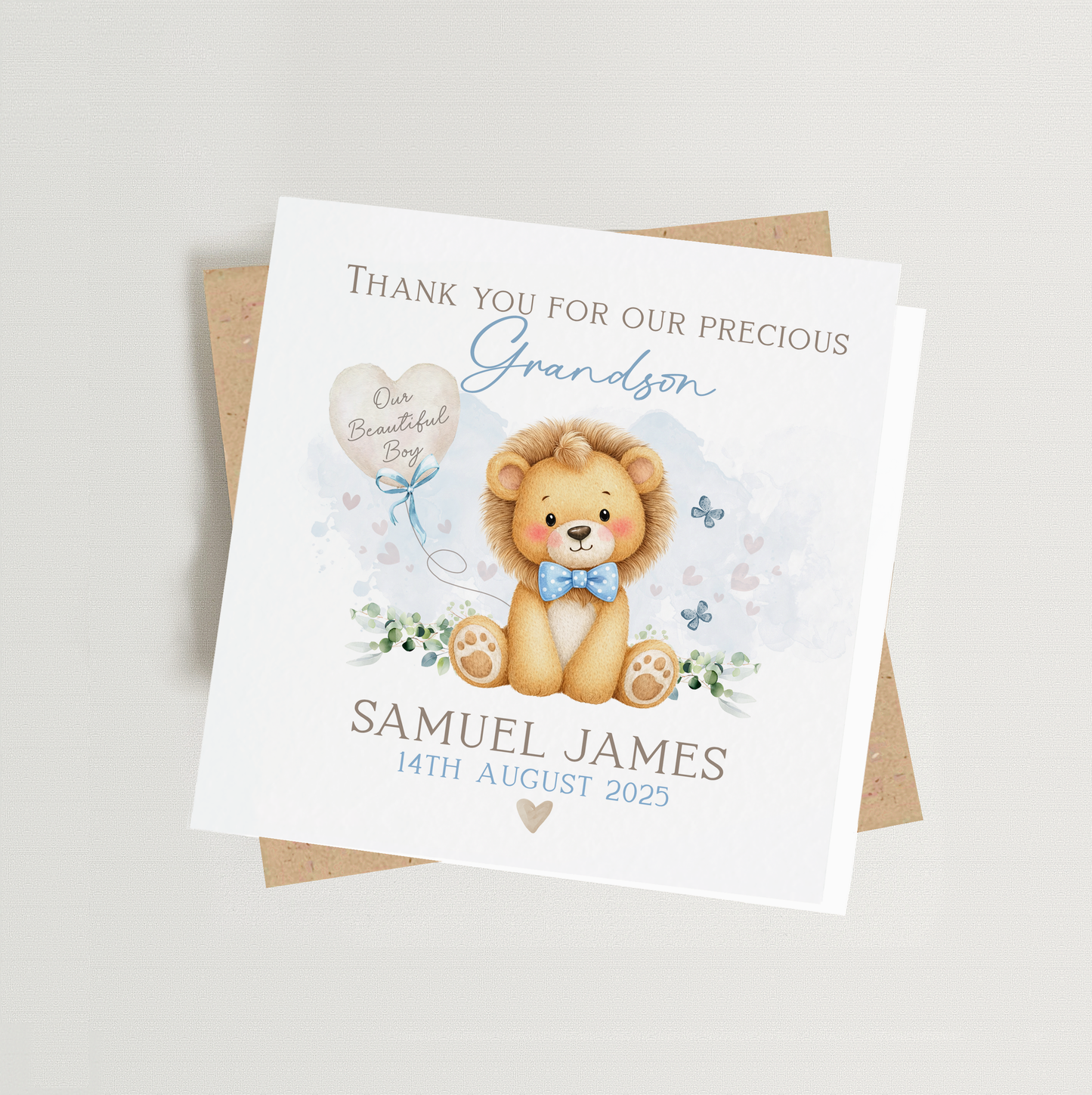 Thank You for Our/My Baby Grandson Card