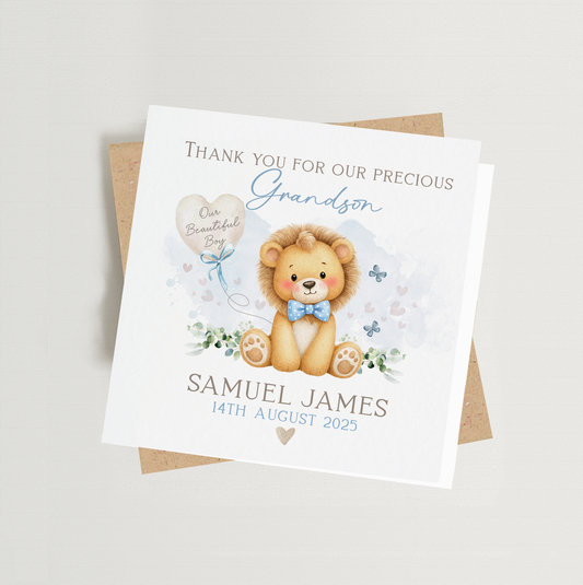 Thank You for Our/My Baby Grandson Card