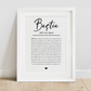 Bestie Definition Print