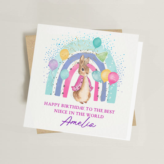 Pastel Rainbow Birthday Card