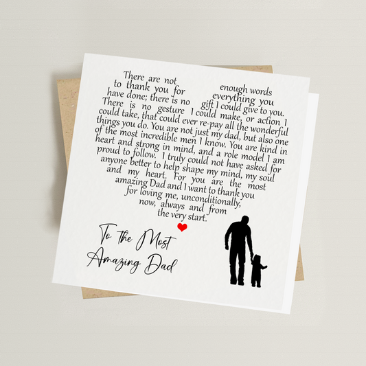 Most Amazing Dad Card