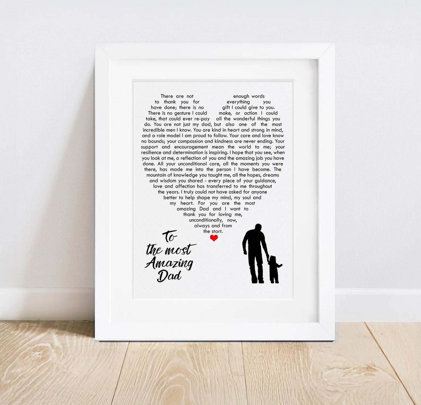 Dad Poem Letter Print
