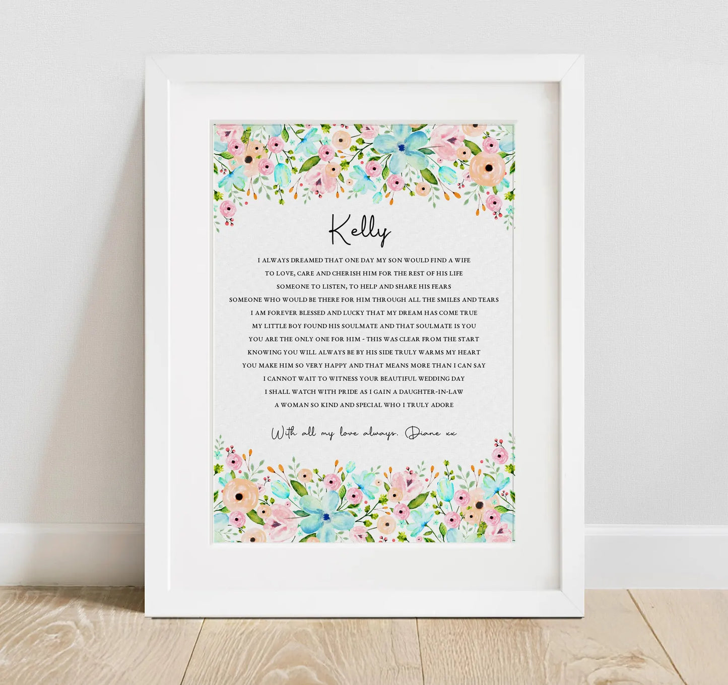 Future Daughter in Law Wedding Print