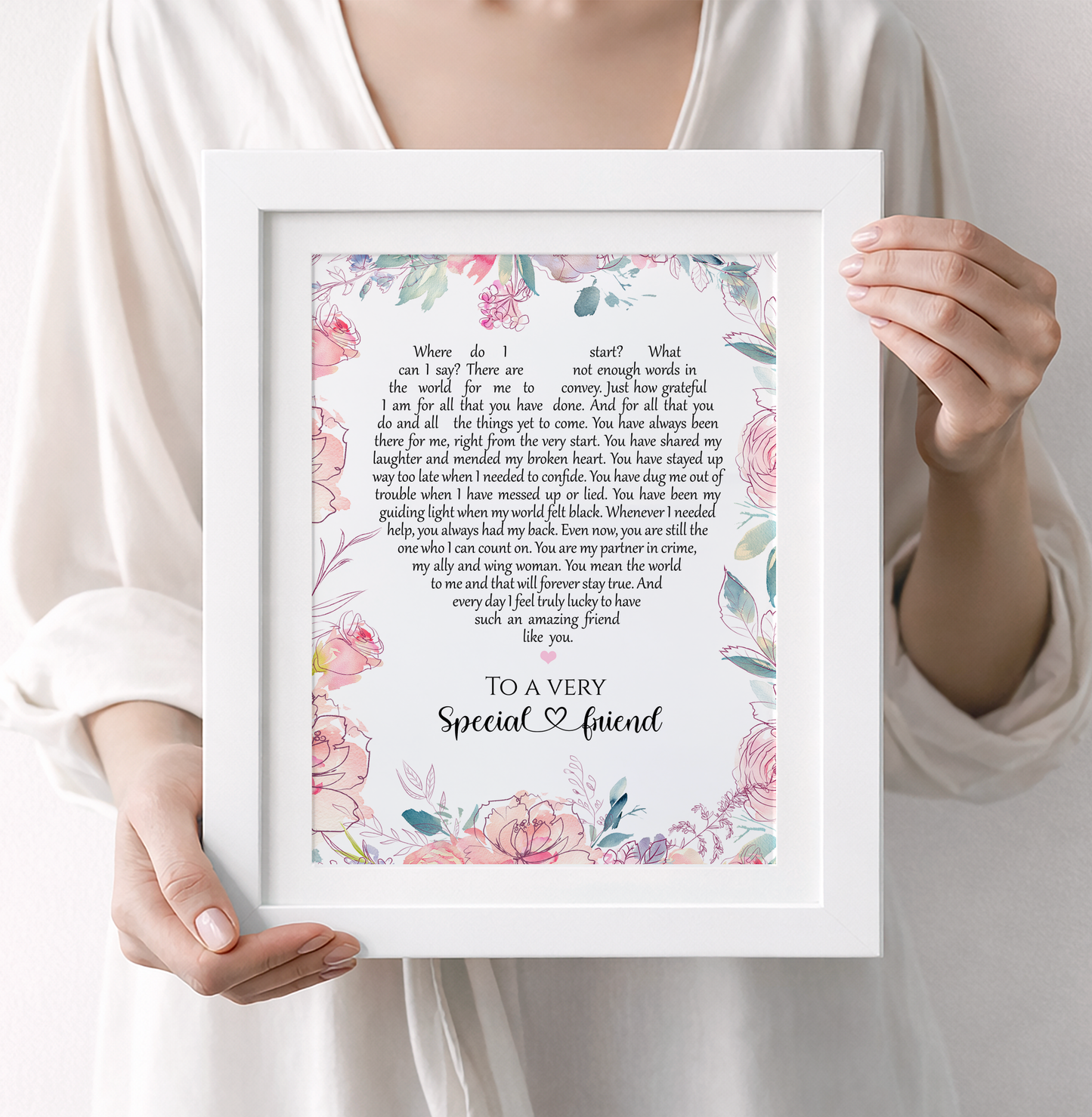 Friendship Poem Print