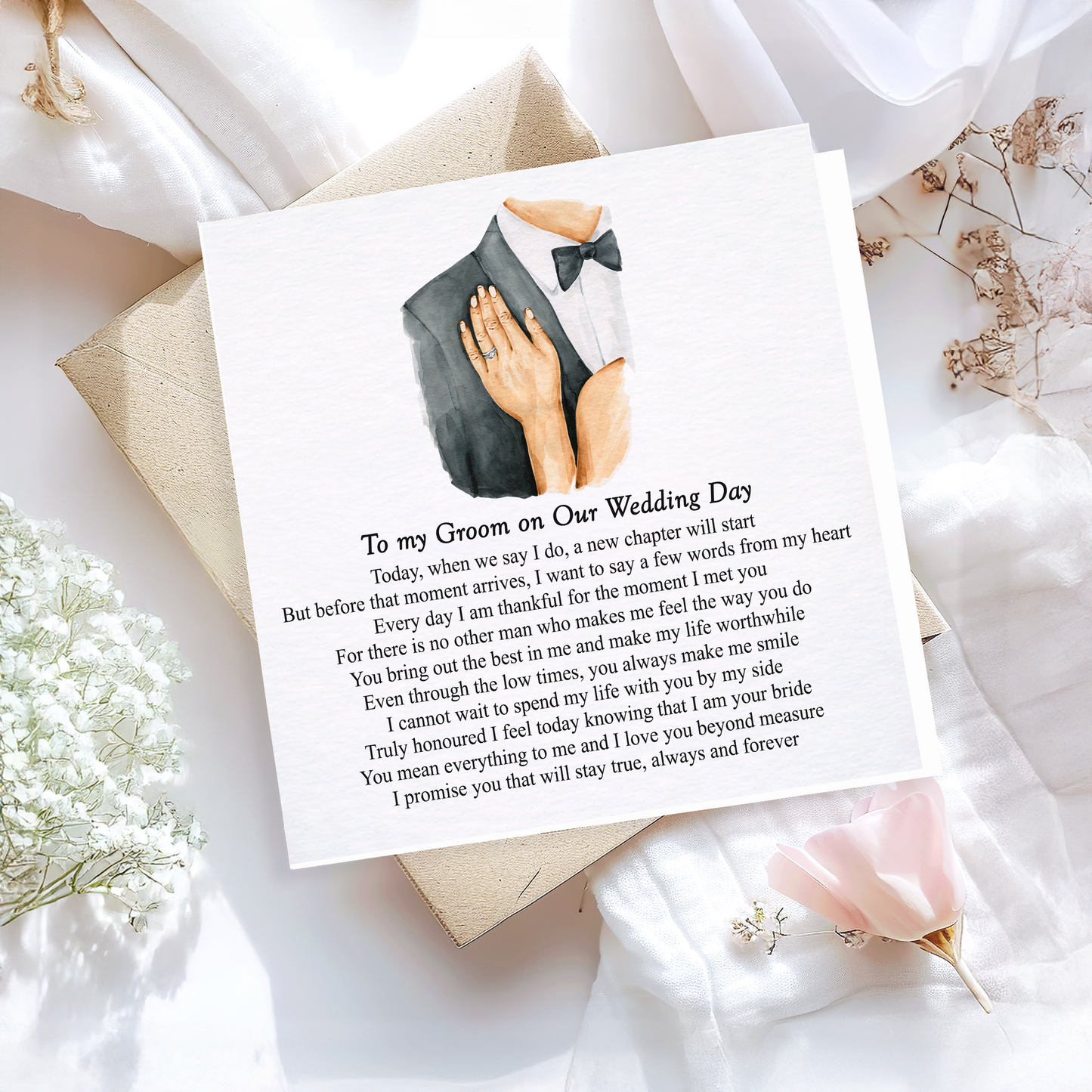 To My Groom on Our Wedding Day Card